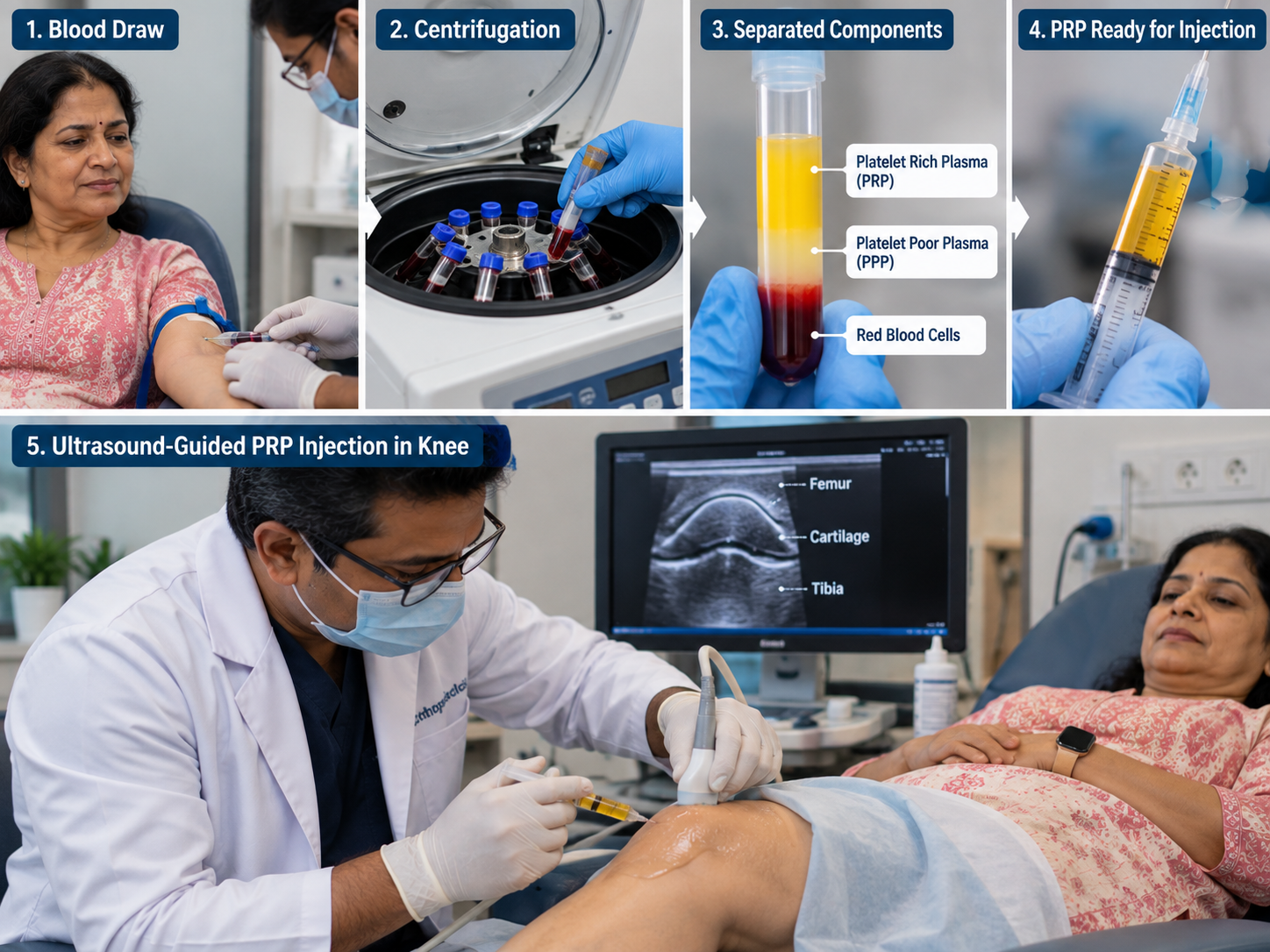 Chronic knee pain and osteoarthritis treatment comparison PRP therapy vs surgery